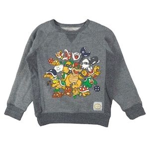 Nintendo Bad Guys Youth Sweatshirt Nintendo World NY Mario Size Small (6-8)